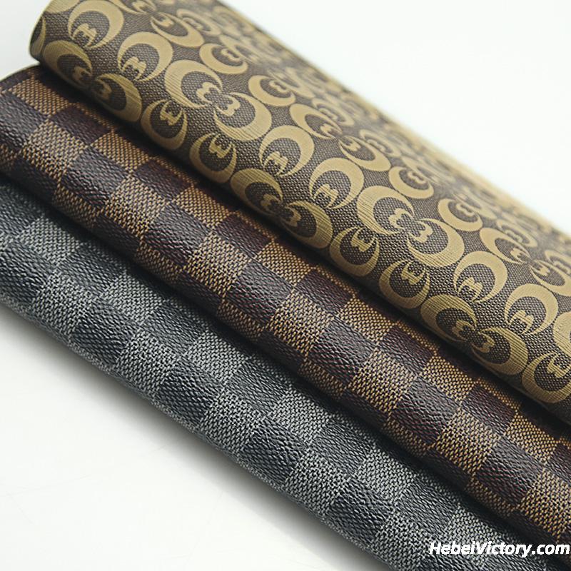 Custom PVC PU Faux Leather Fabric Printing For Interior Decoration